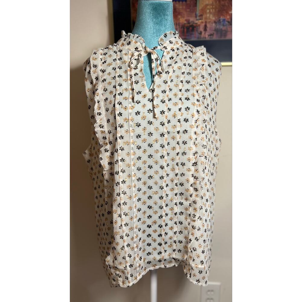 NWT Ann Taylor 
Collared Blouse sleeveless summer top